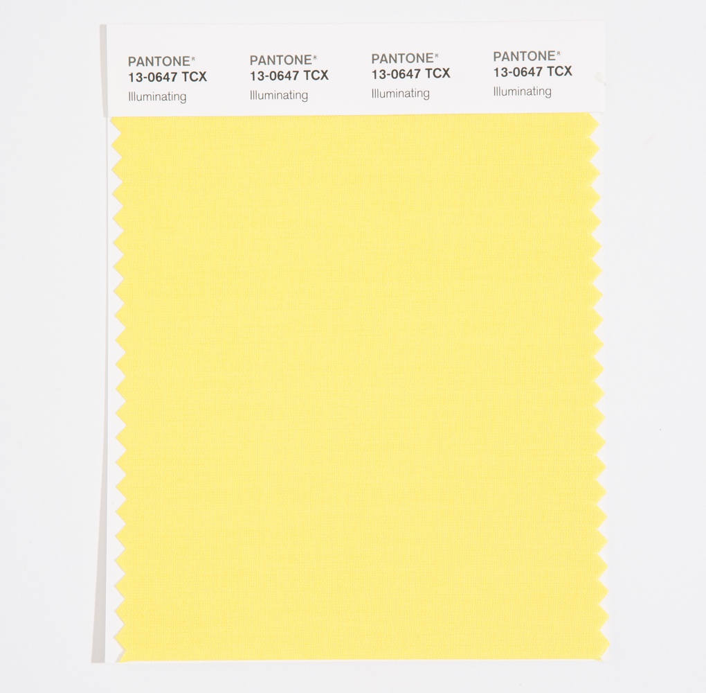 Pantone Cotton Swatch 13-0647 Illuminating