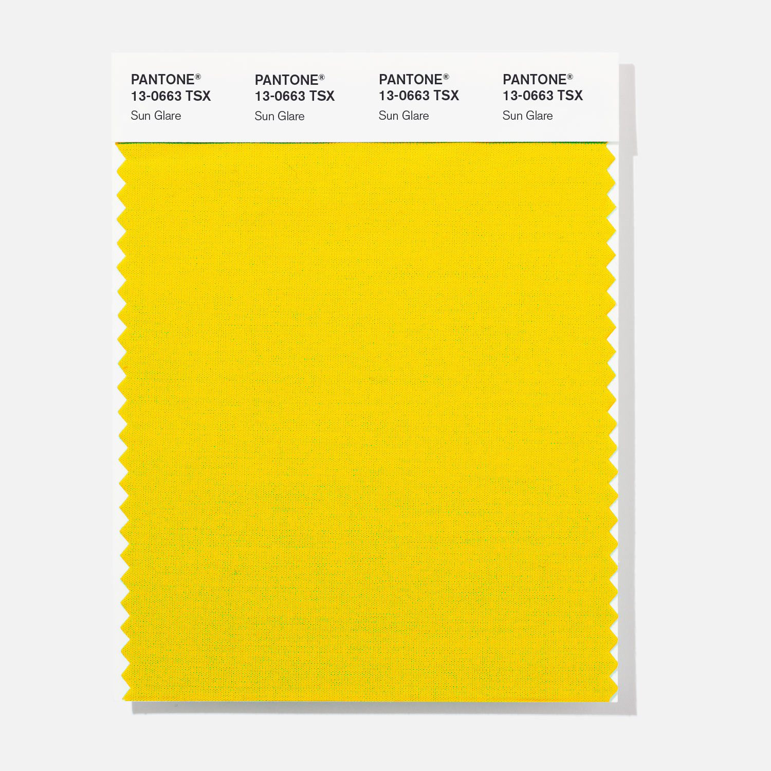 Pantone Polyester Swatch 13-0663 Sun Glare