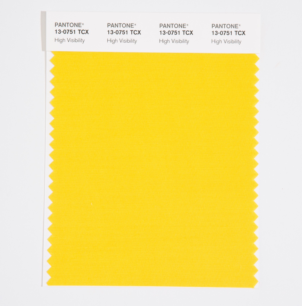 Pantone Cotton Swatch 13-0751 High Visibility