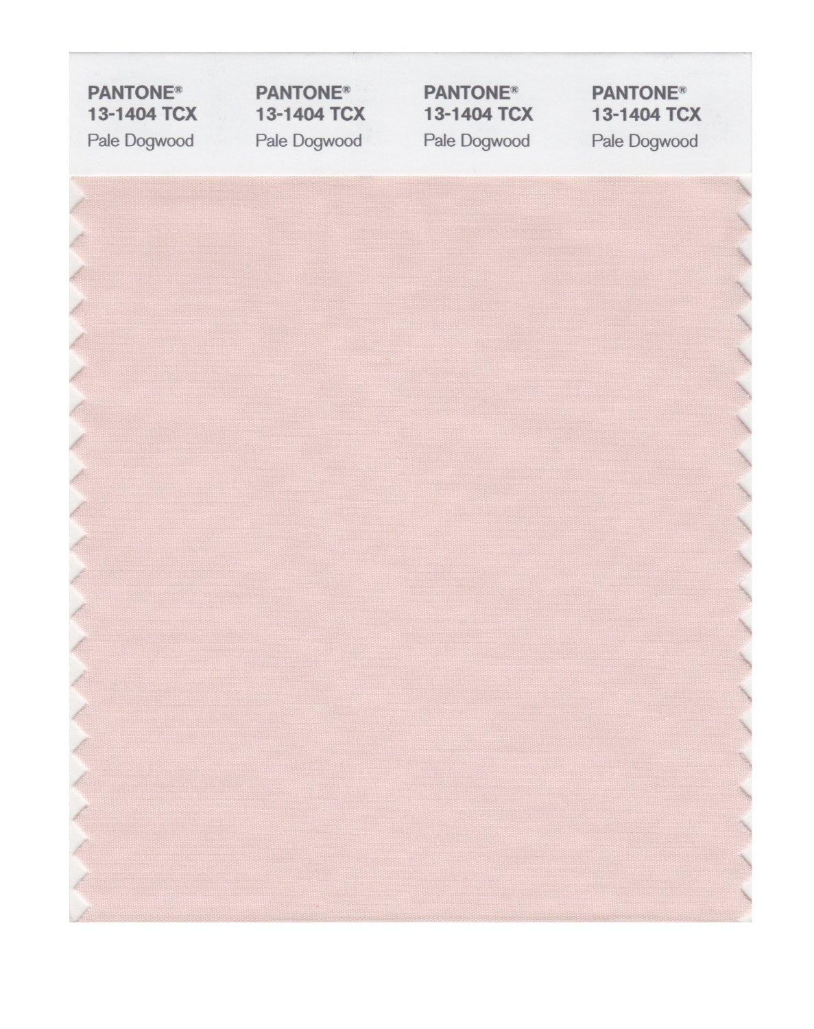 Pantone Cotton Swatch 13-1404 Pale Dogwood