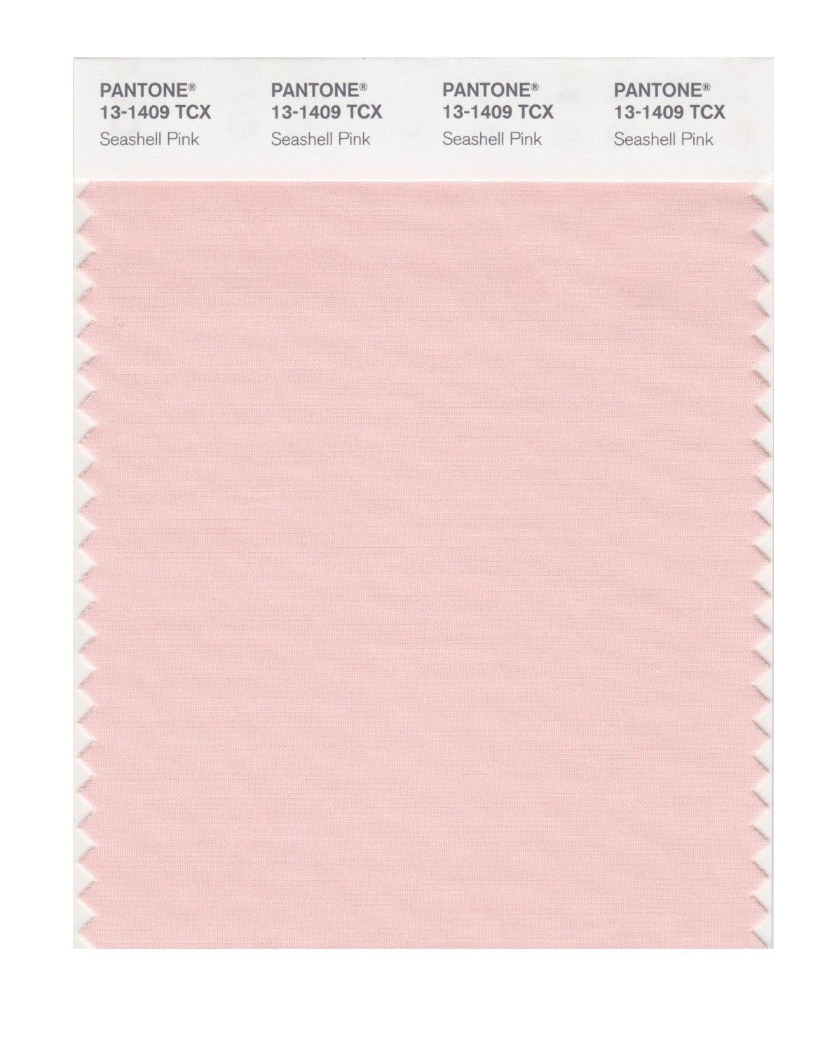 Pantone Cotton Swatch 13-1409 Seashell Pink