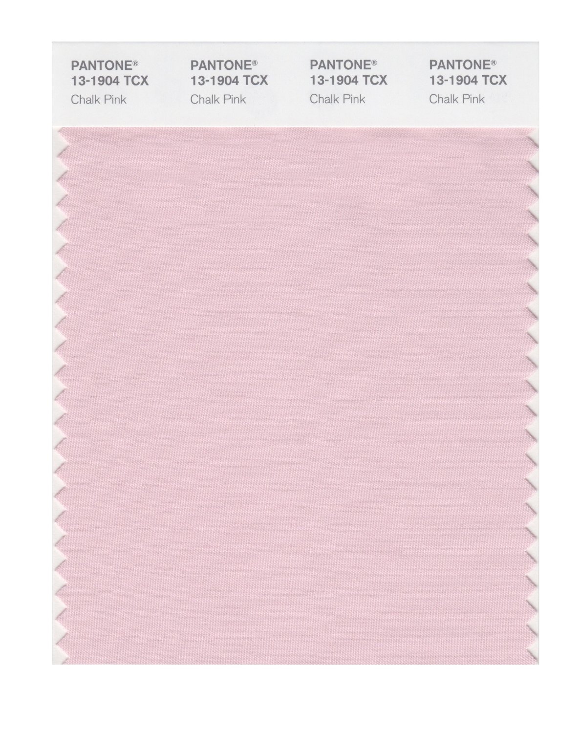 Pantone Cotton Swatch 13-1904 Chalk Pink