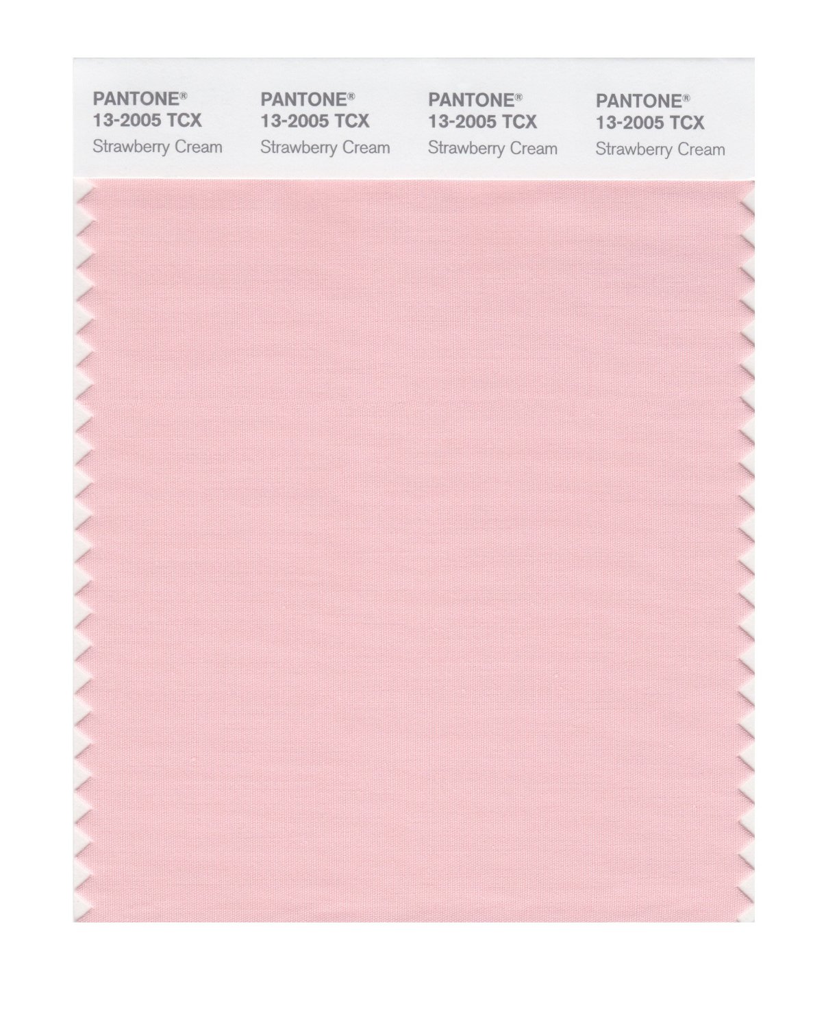 Pantone Cotton Swatch 13-2005 Strawberry Crea