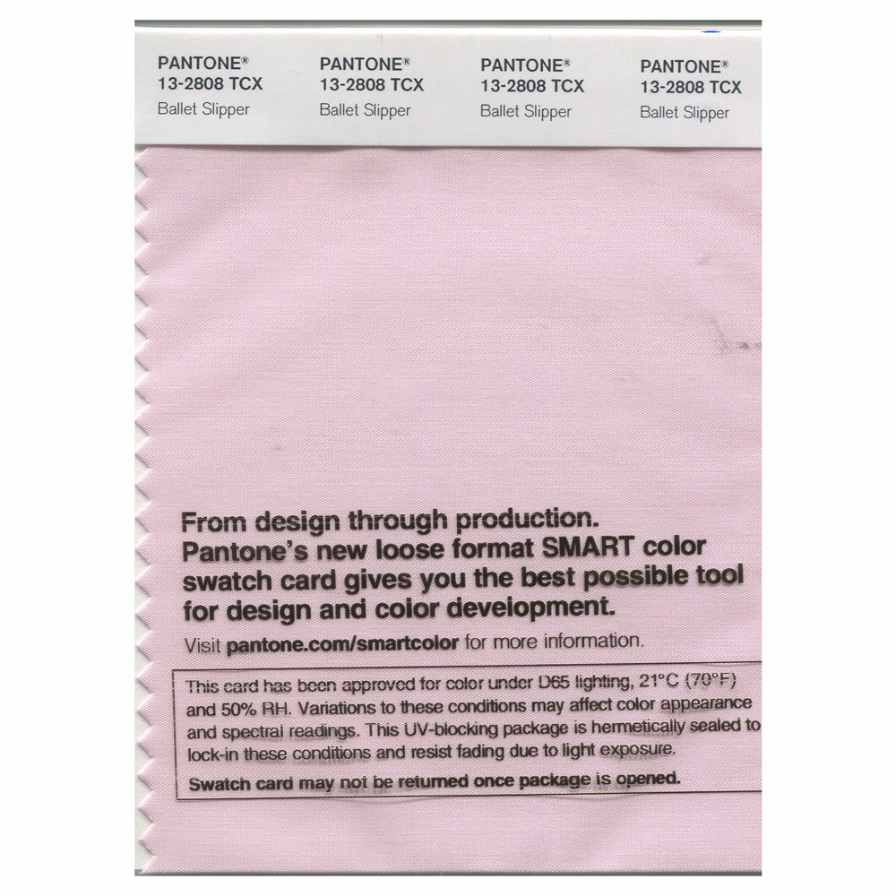 Pantone Cotton Swatch 13-2808 Ballet Slipper