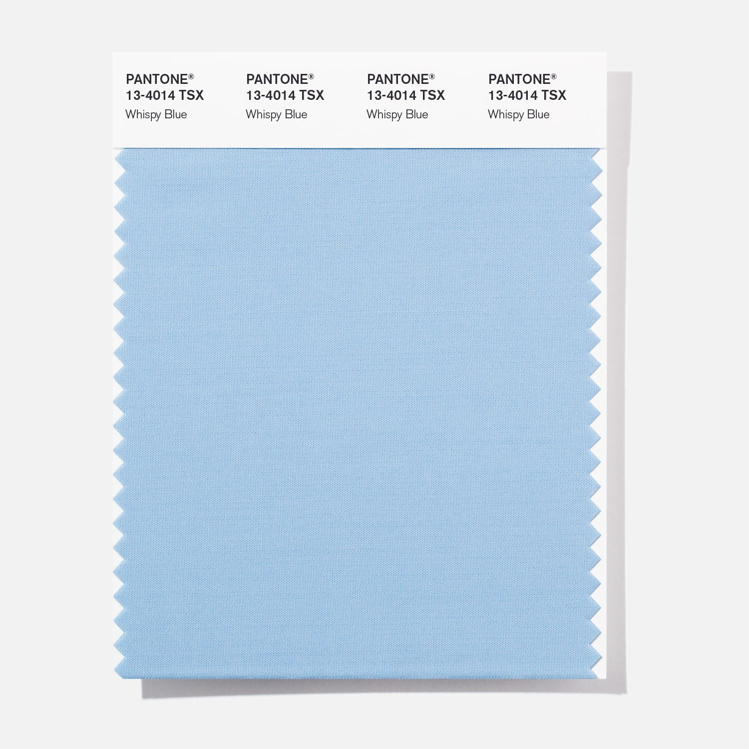 Pantone Polyester Swatch 13-4014 Whispy Blue