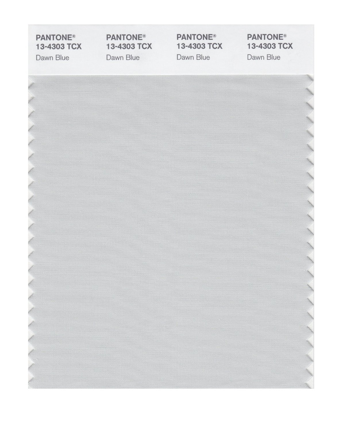 Pantone Cotton Swatch 13-4303 Dawn Blue