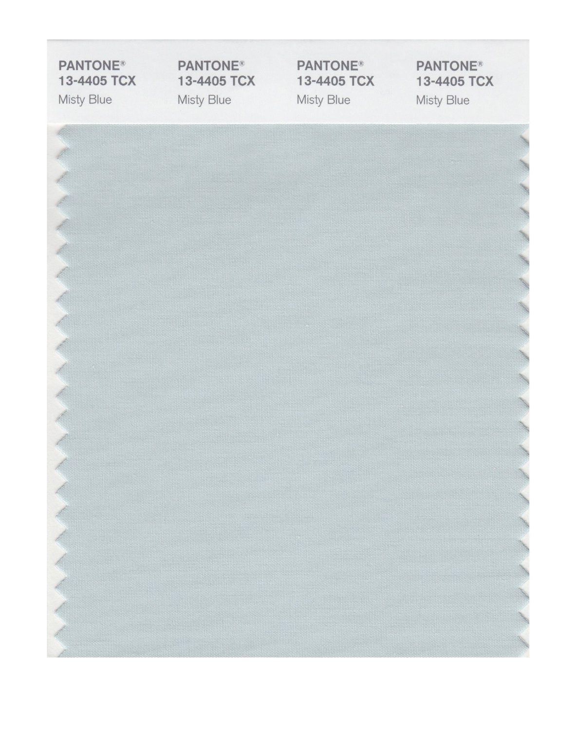 Pantone Cotton Swatch 13-4405 Misty Blue