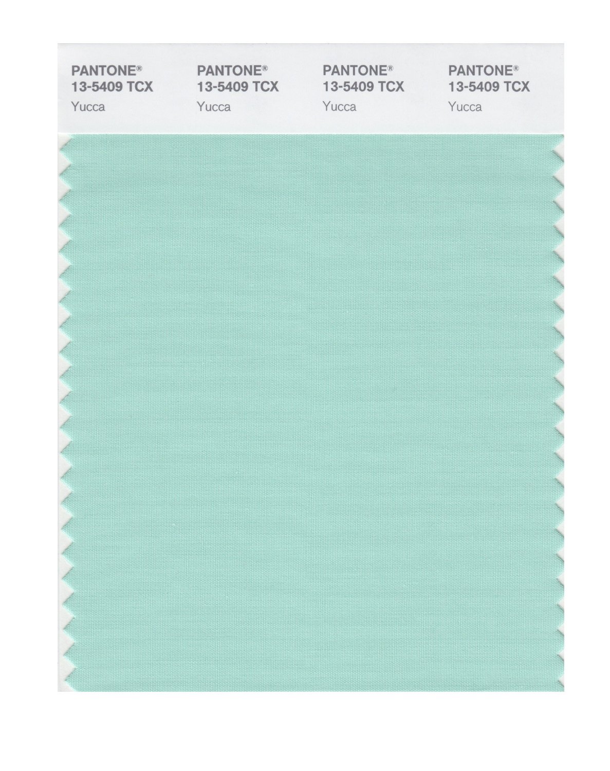 Pantone Cotton Swatch 13-5409 Yucca