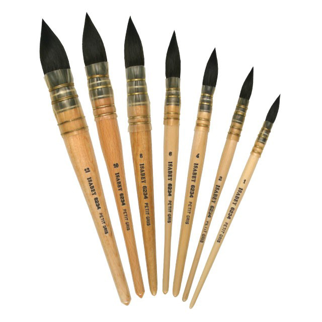 Flat Wash with Black Handle Size 16 Autograph by Hyatt's Watercolor Series 44-09 Kolinsky Sable Paint Brush