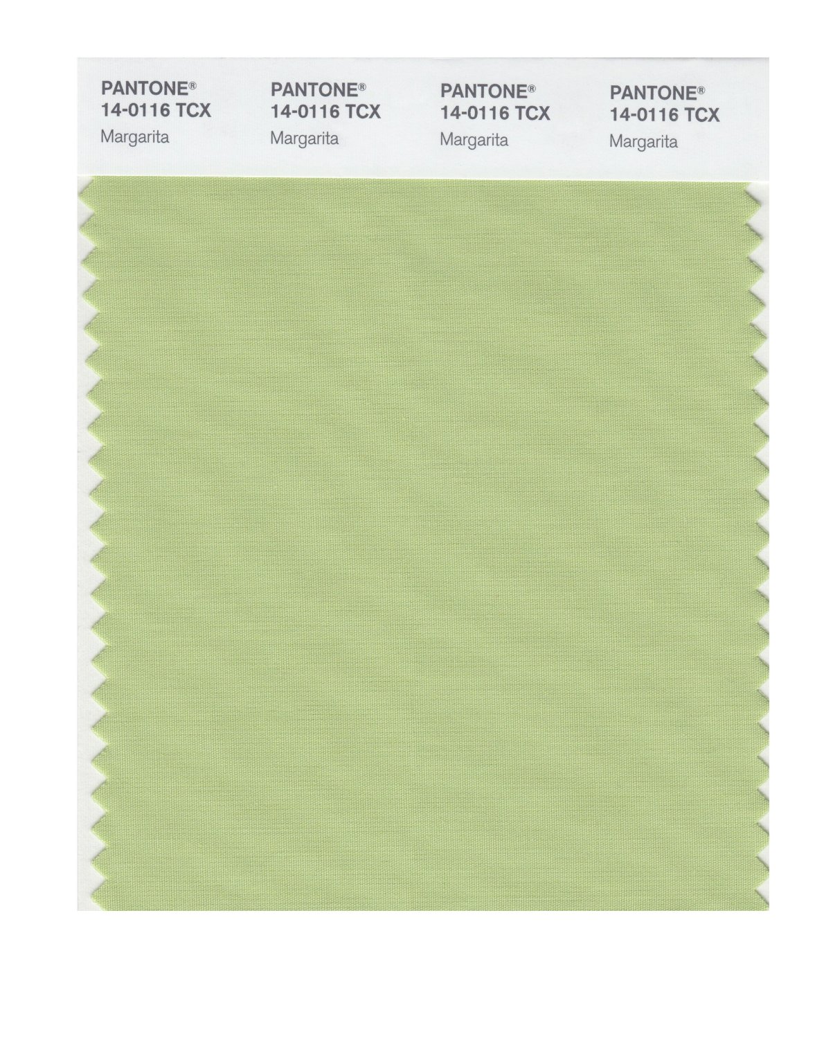 Pantone Cotton Swatch 14-0116 Margarita