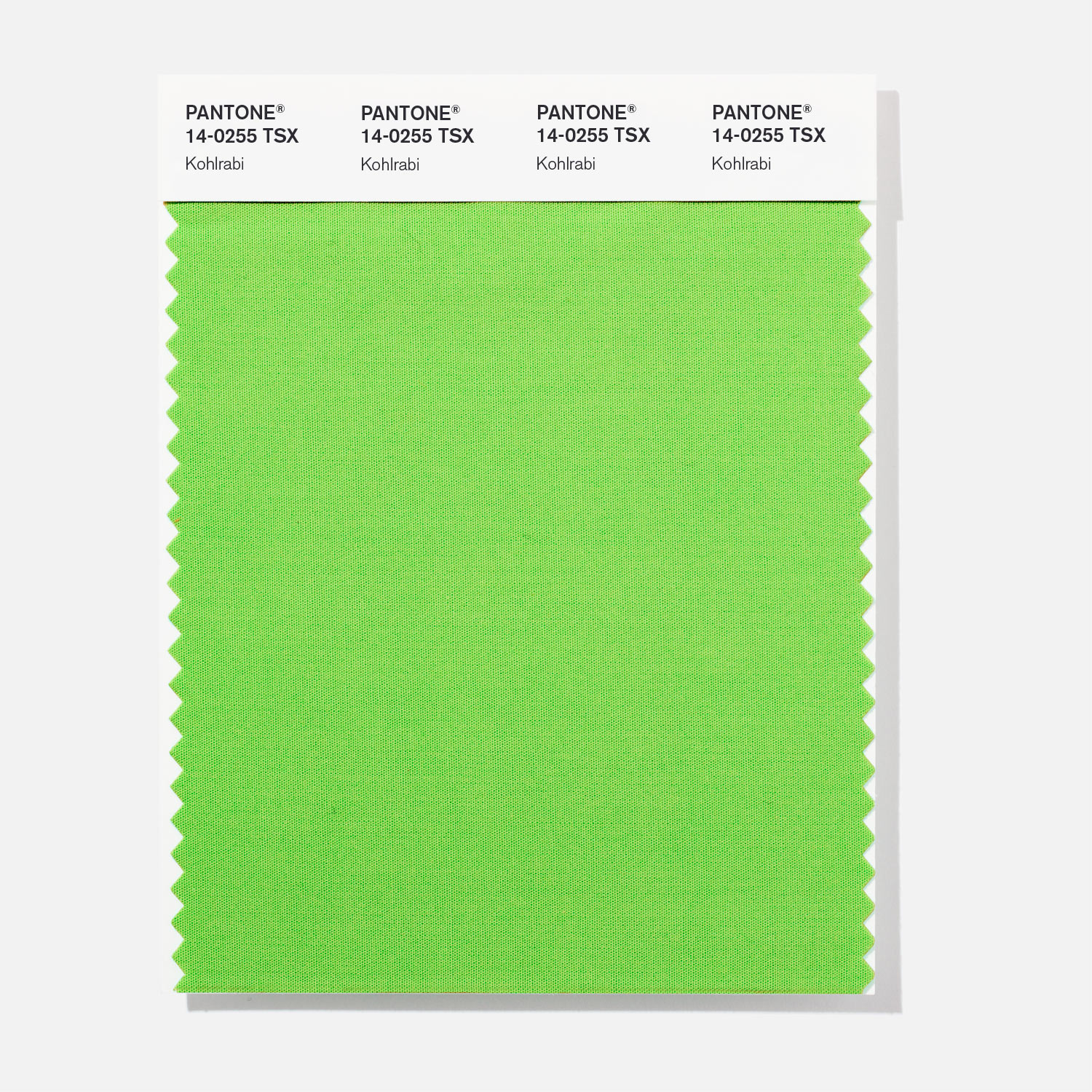 Pantone Polyester Swatch 14-0255 Kohlrabi