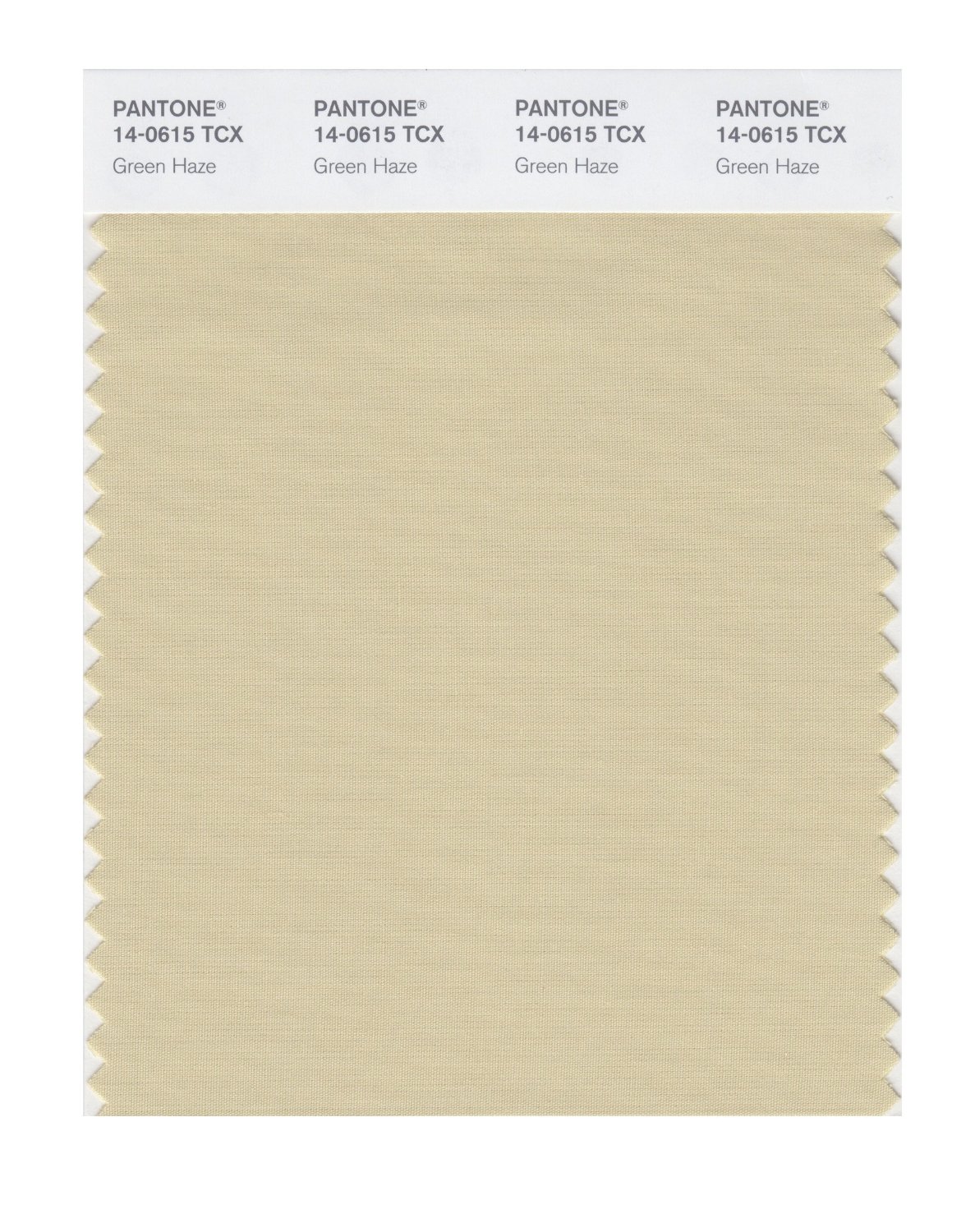 Pantone Cotton Swatch 14-0615 Green Haze