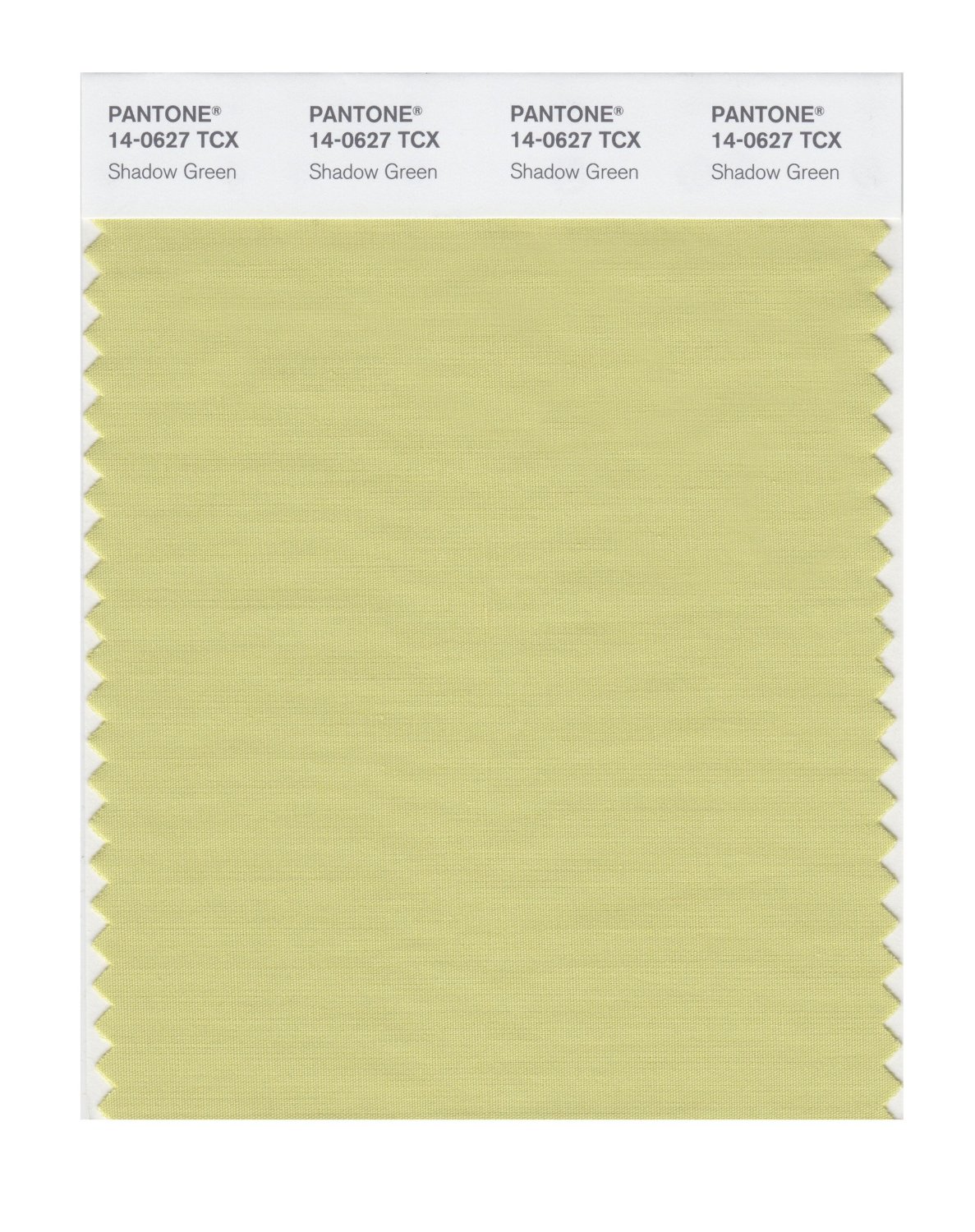 Pantone Cotton Swatch 14-0627 Shadow Green