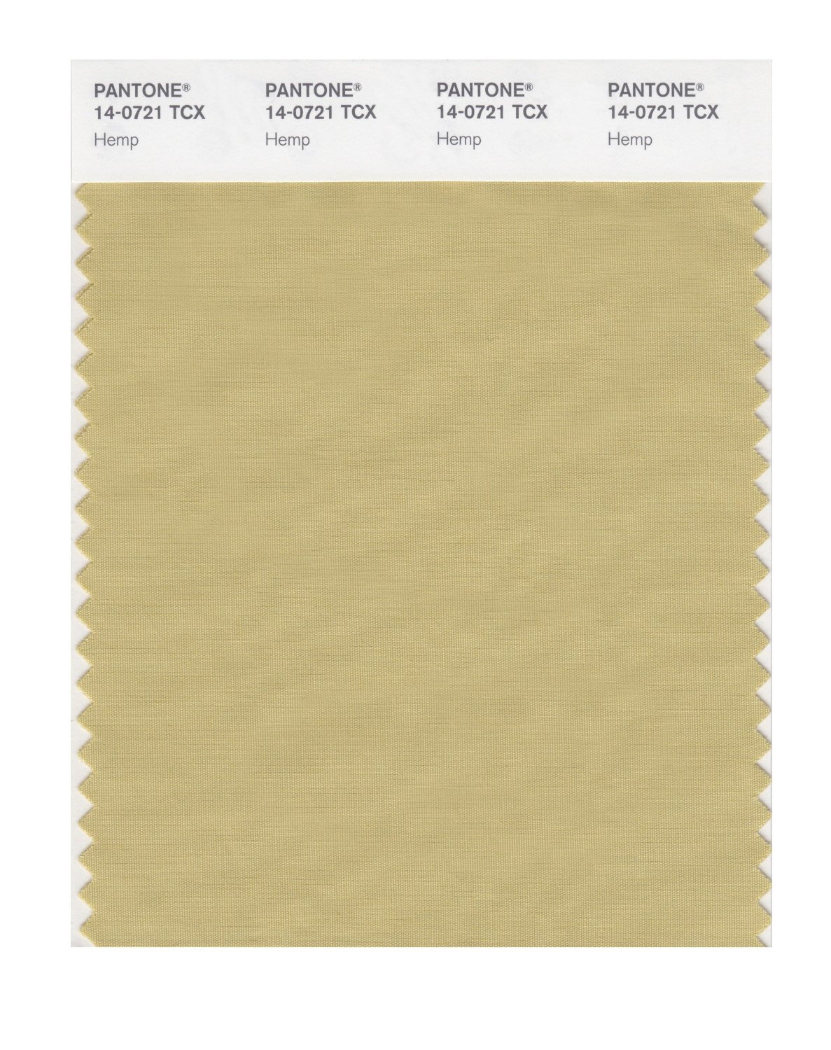 Pantone Cotton Swatch 14-0721 Hemp