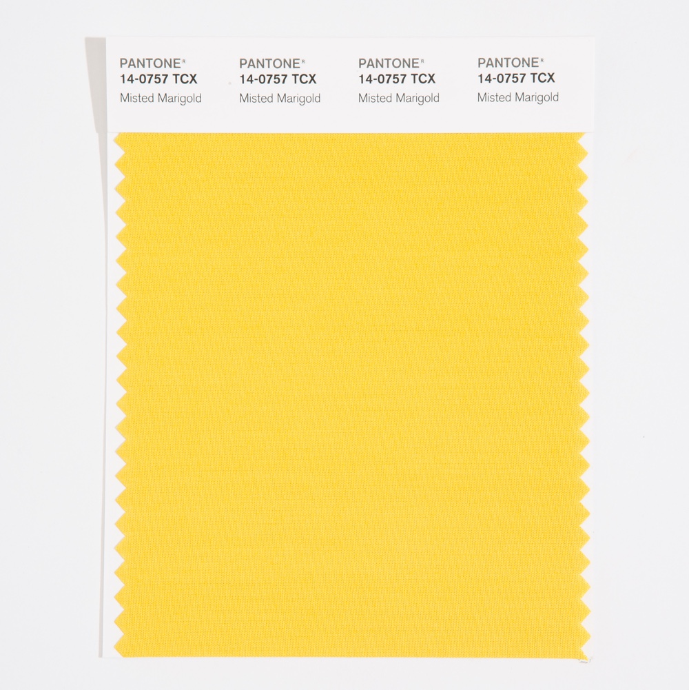 Pantone Cotton Swatch 14-0757 Misted Marigold