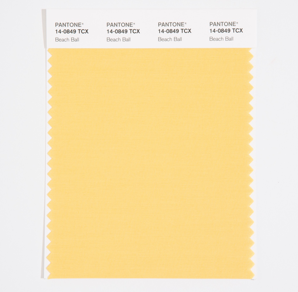 Pantone Cotton Swatch 14-0849 Beach Ball