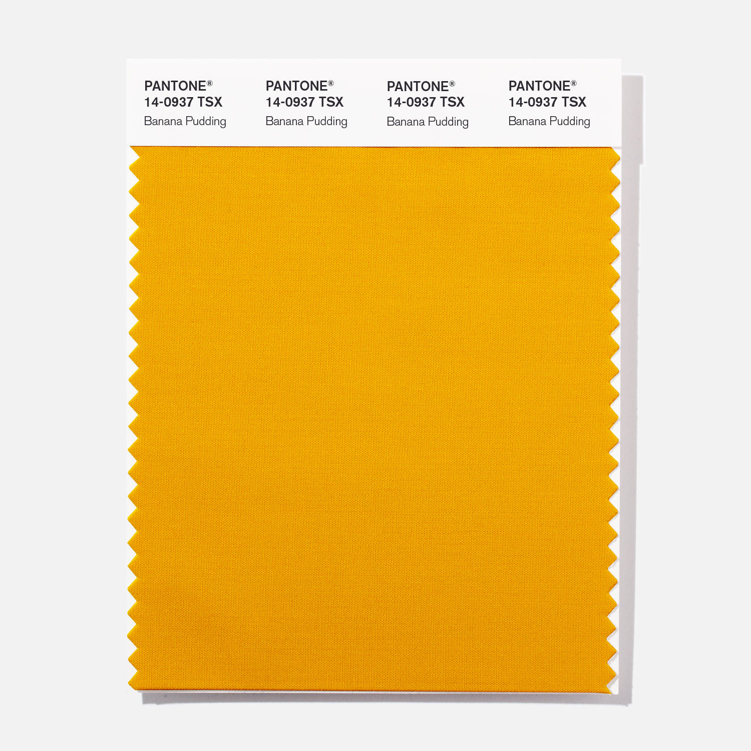 Pantone Polyester Swatch 14-0937 Banana Puddi