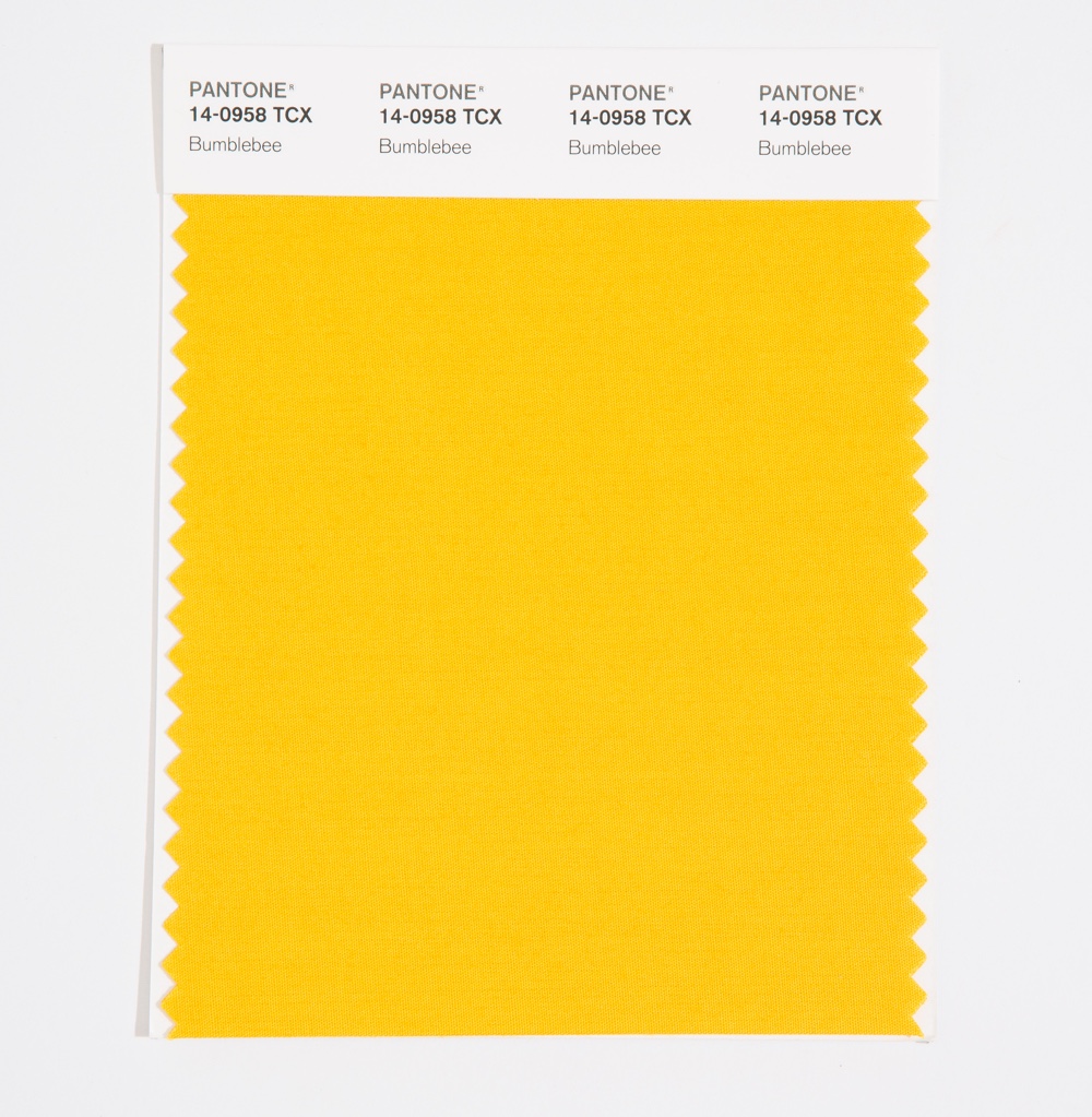 Pantone Cotton Swatch 14-0958 Bumblebee