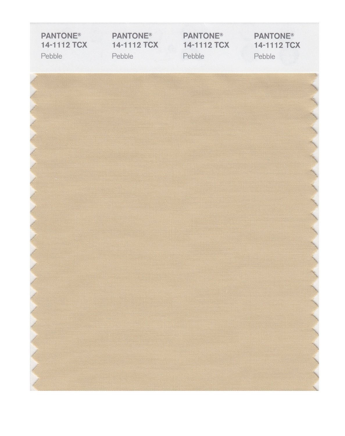 Pantone Cotton Swatch 14-1112 Pebble