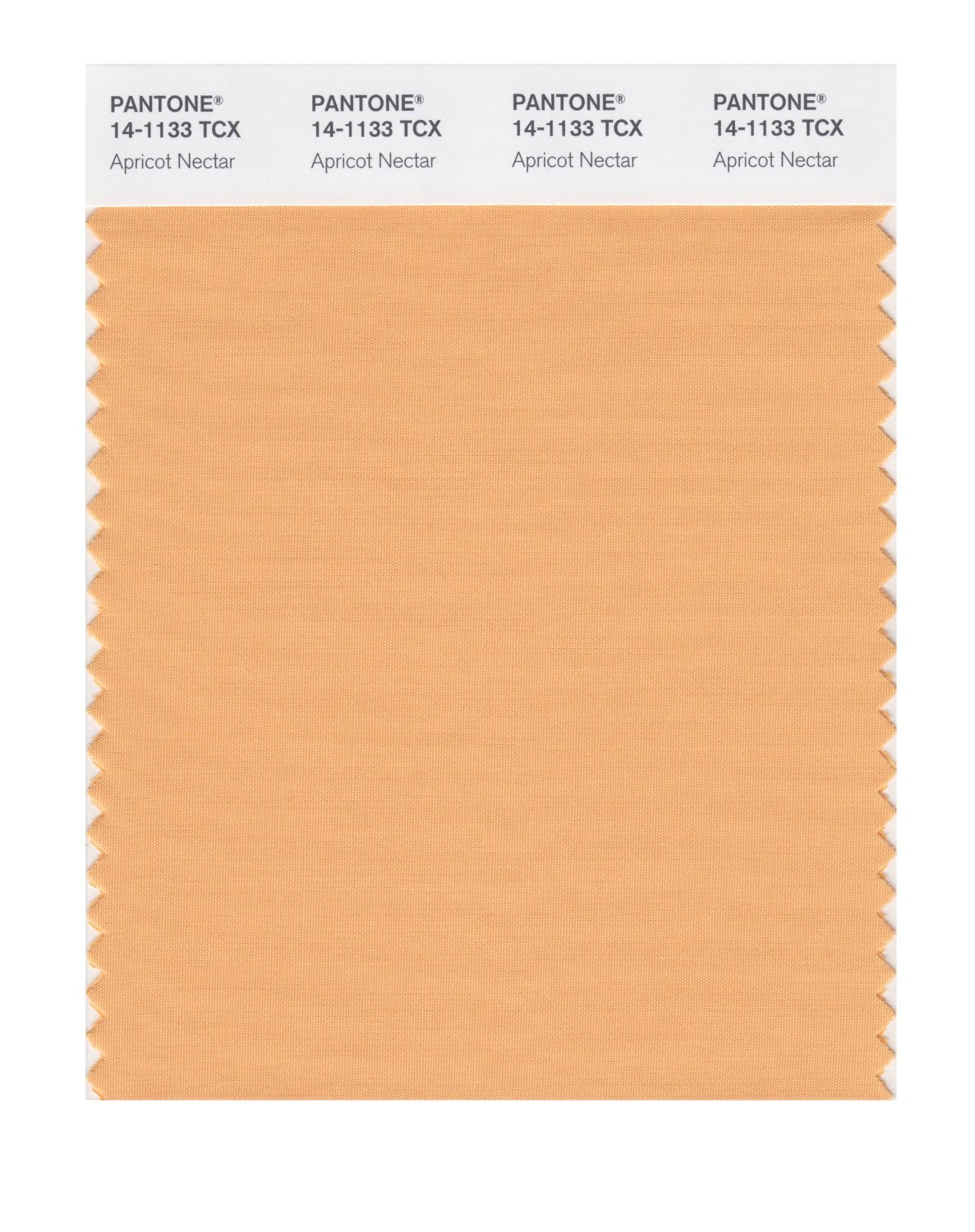 Pantone Cotton Swatch 14-1133 Apricot Nectar