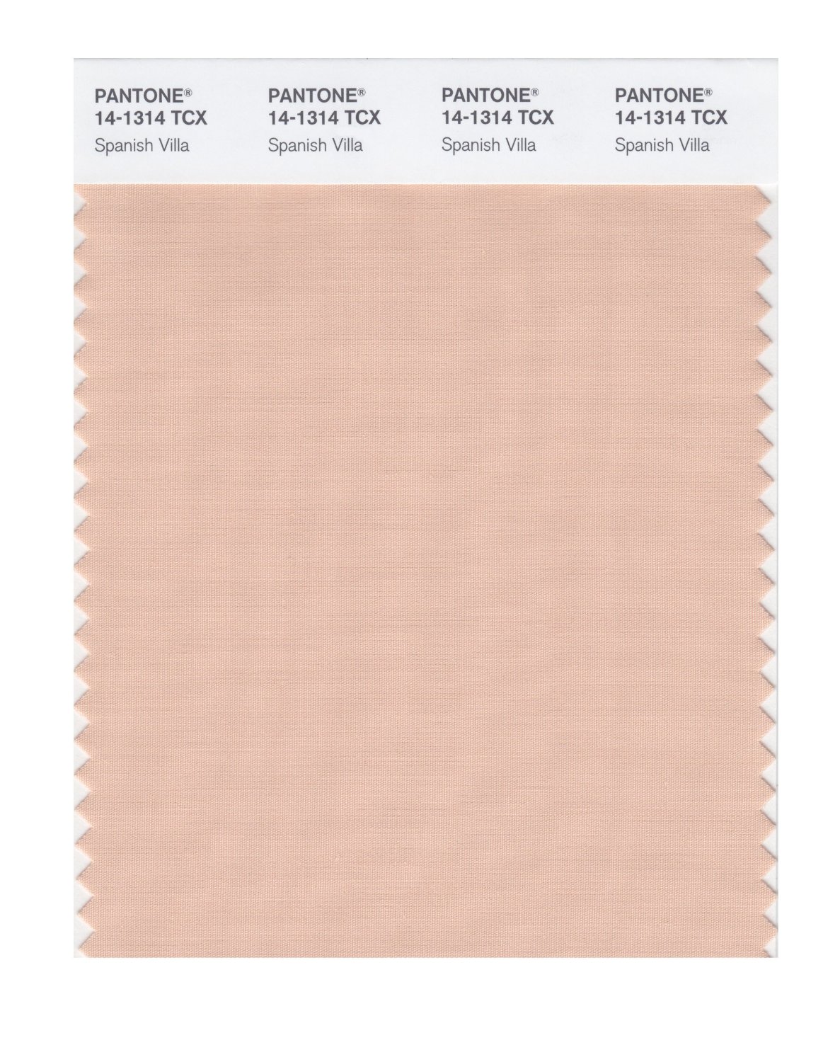 Pantone Cotton Swatch 14-1314 Spanish Villa