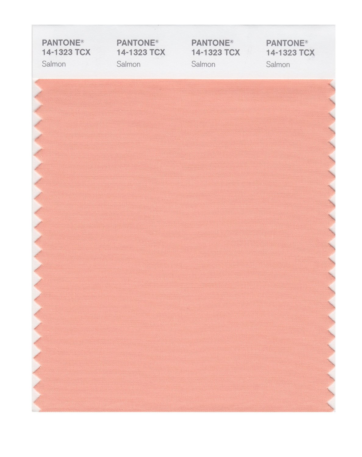 Pantone Cotton Swatch 14-1323 Salmon