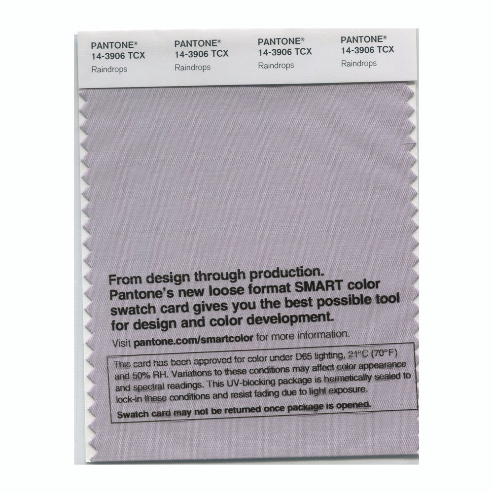 Pantone Cotton Swatch 14-3906 Raindrops