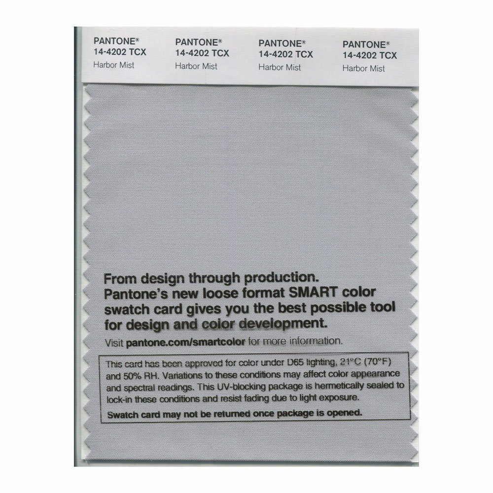 Pantone Cotton Swatch 14-4202 Harbor Mist