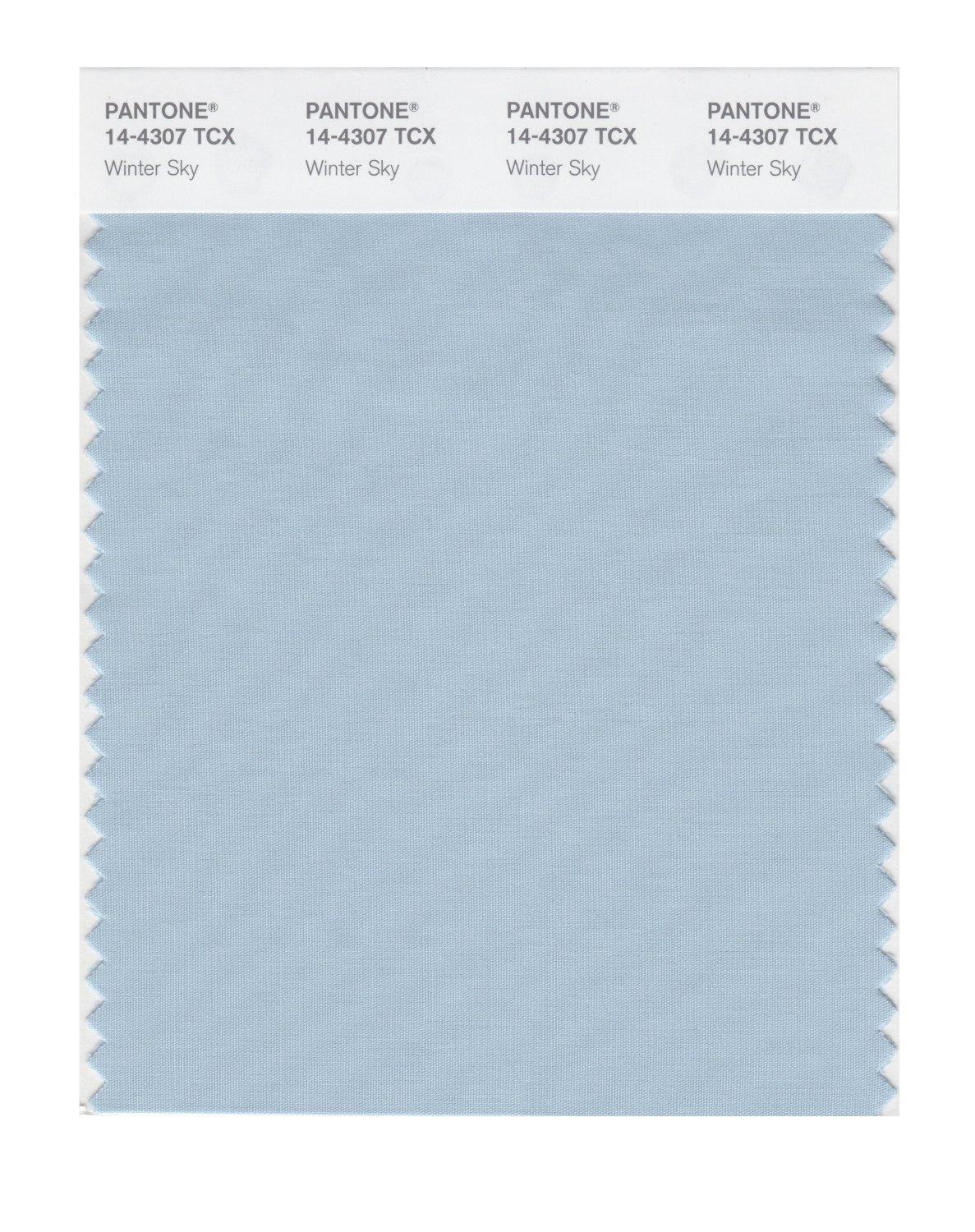 Pantone Cotton Swatch 14-4307 Winter Sky