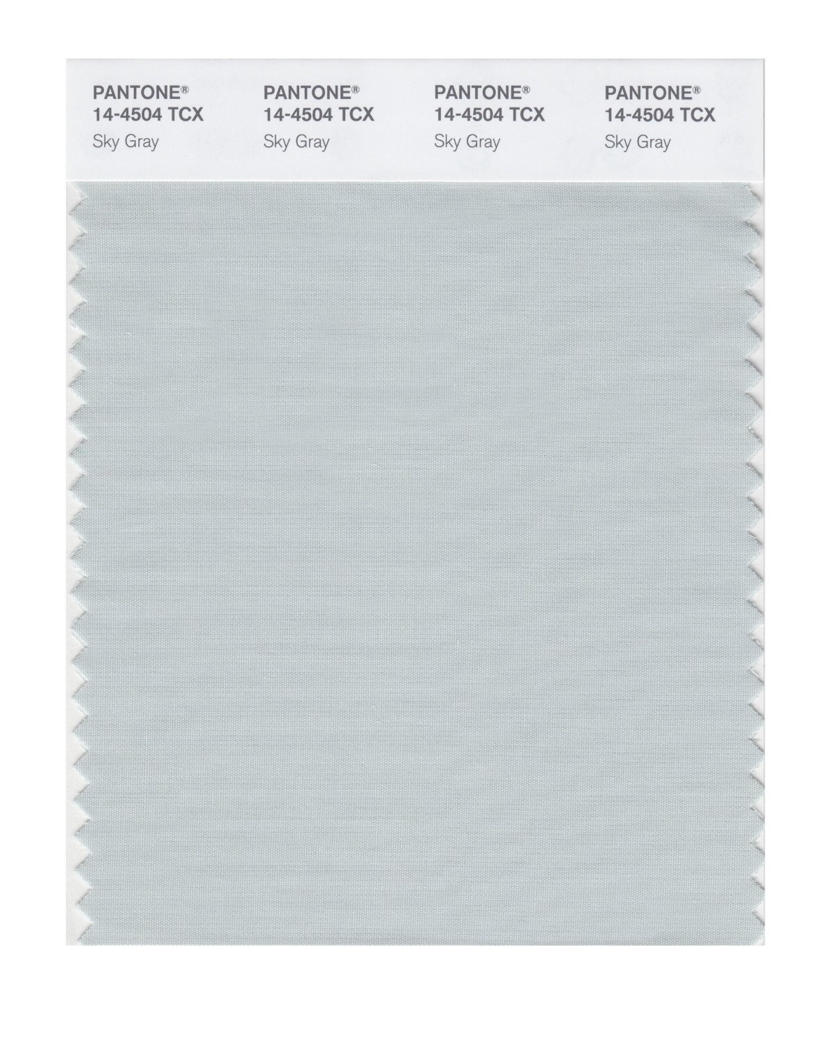 Pantone Cotton Swatch 14-4504 Sky Gray