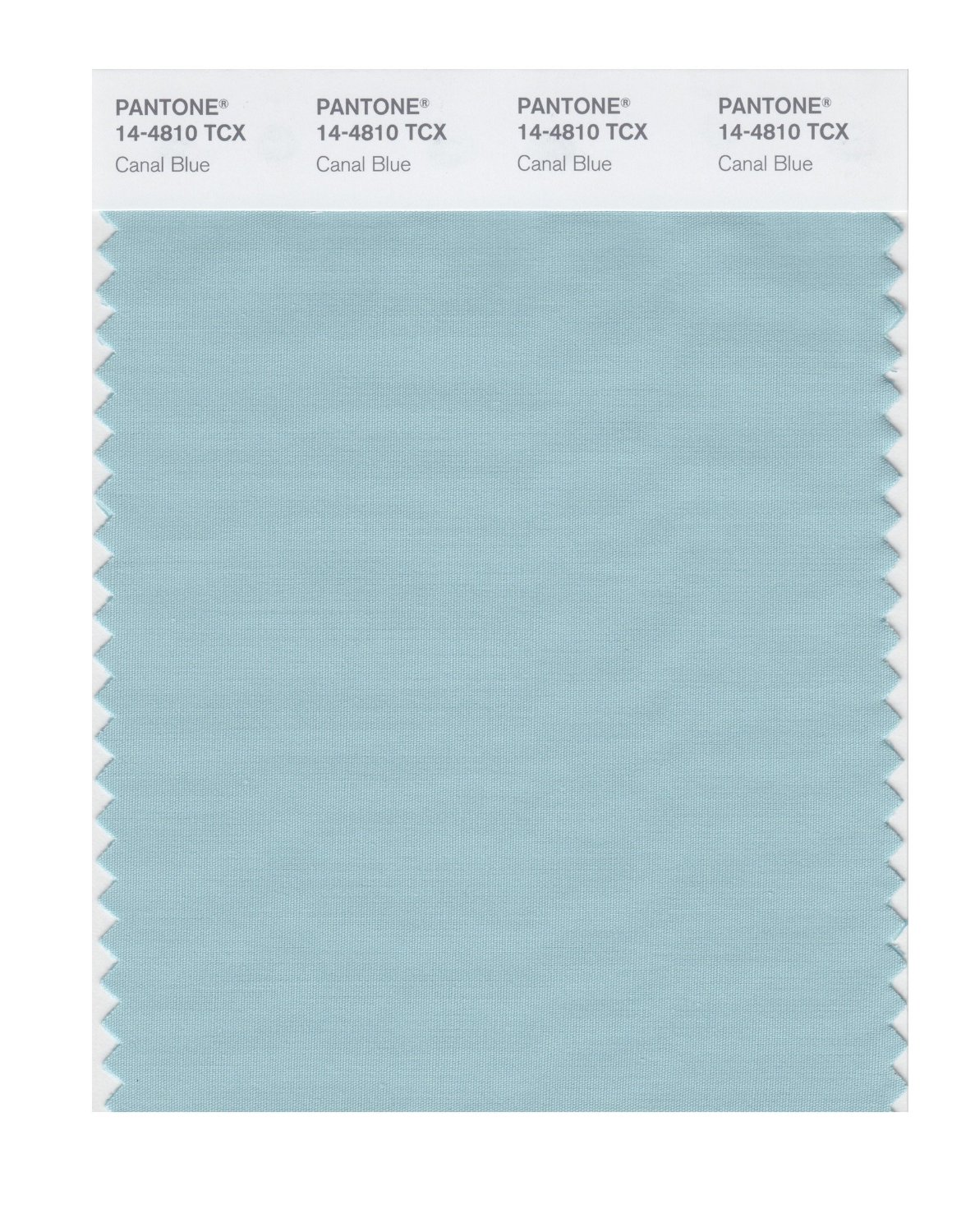 Pantone Cotton Swatch 14-4810 Canal Blue