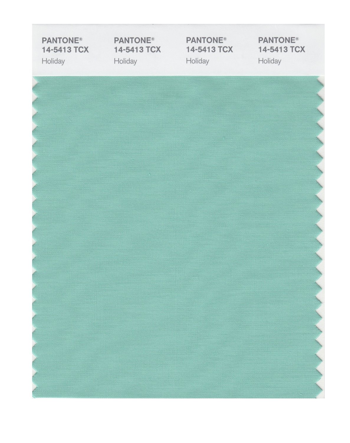 Pantone Cotton Swatch 14-5413 Holiday