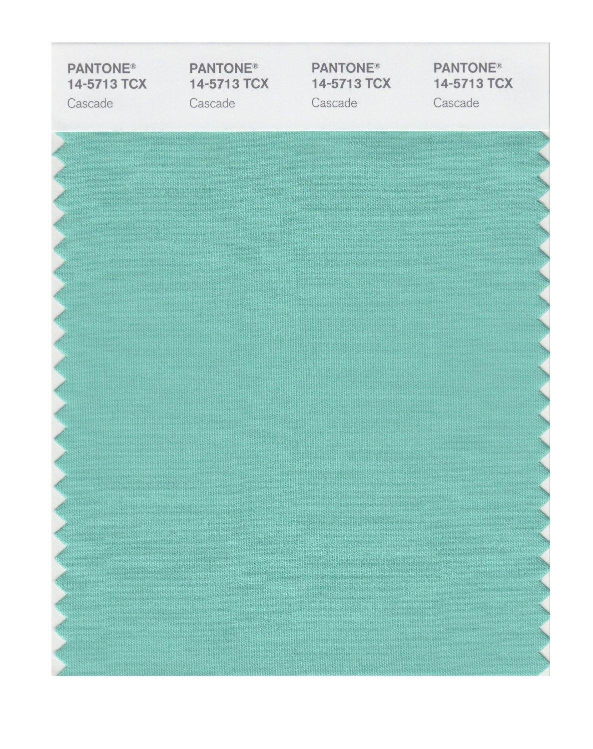 Pantone Cotton Swatch 14-5713 Cascade