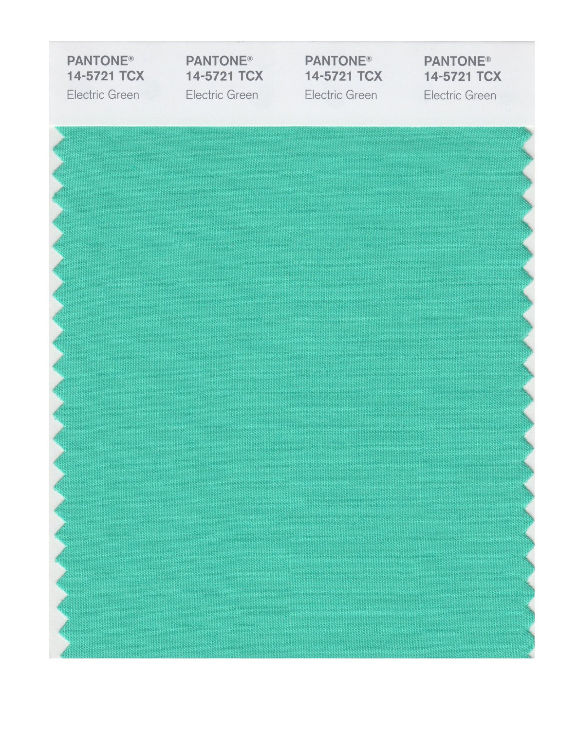 Pantone Cotton Swatch 14-5721 Electric Green