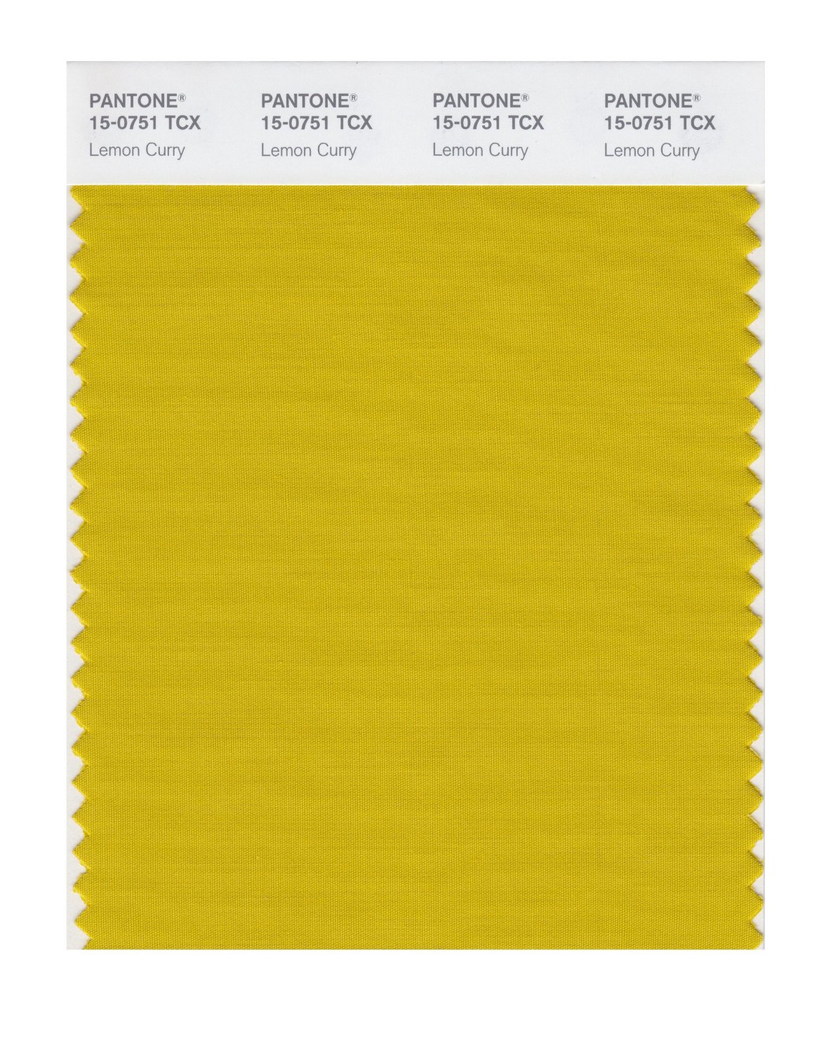 Pantone Cotton Swatch 15-0751 Lemon Curry