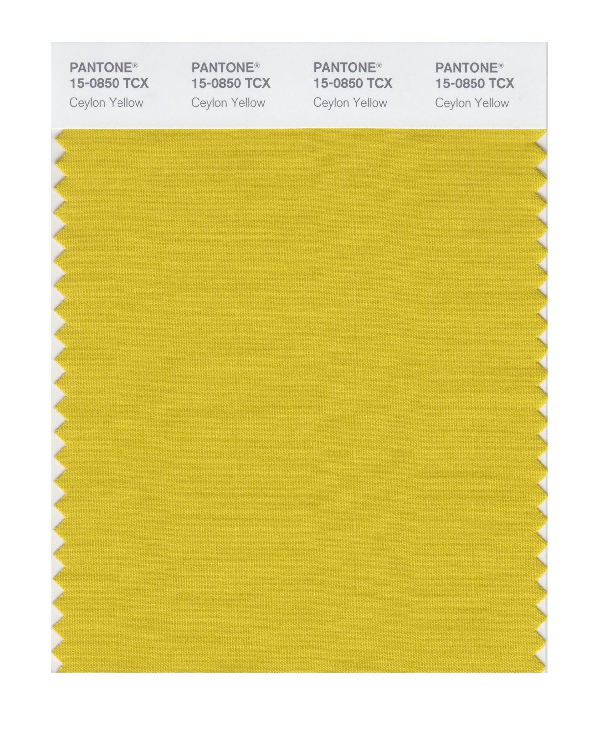 Pantone Cotton Swatch 15-0850 Ceylon Yellow