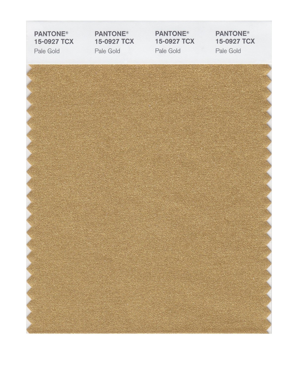 Pantone Cotton Swatch 15-0927 Pale Gold