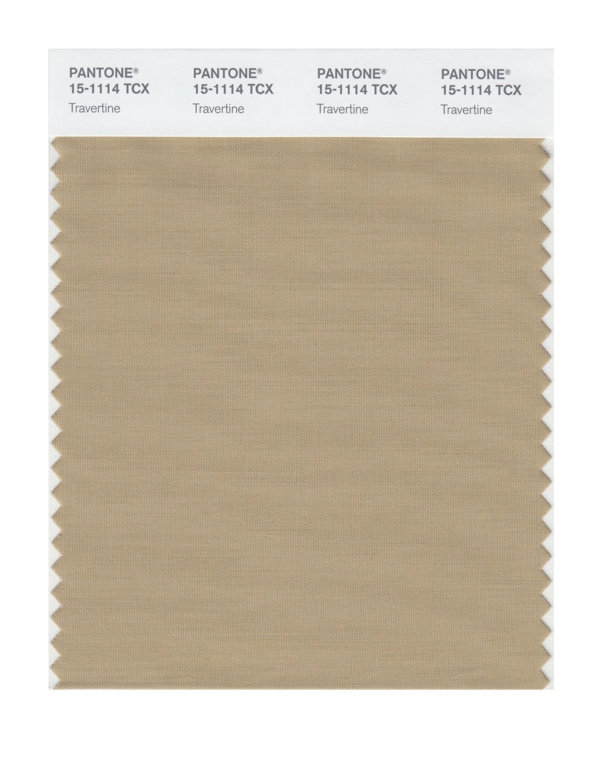 Pantone Cotton Swatch 15-1114 Travertine