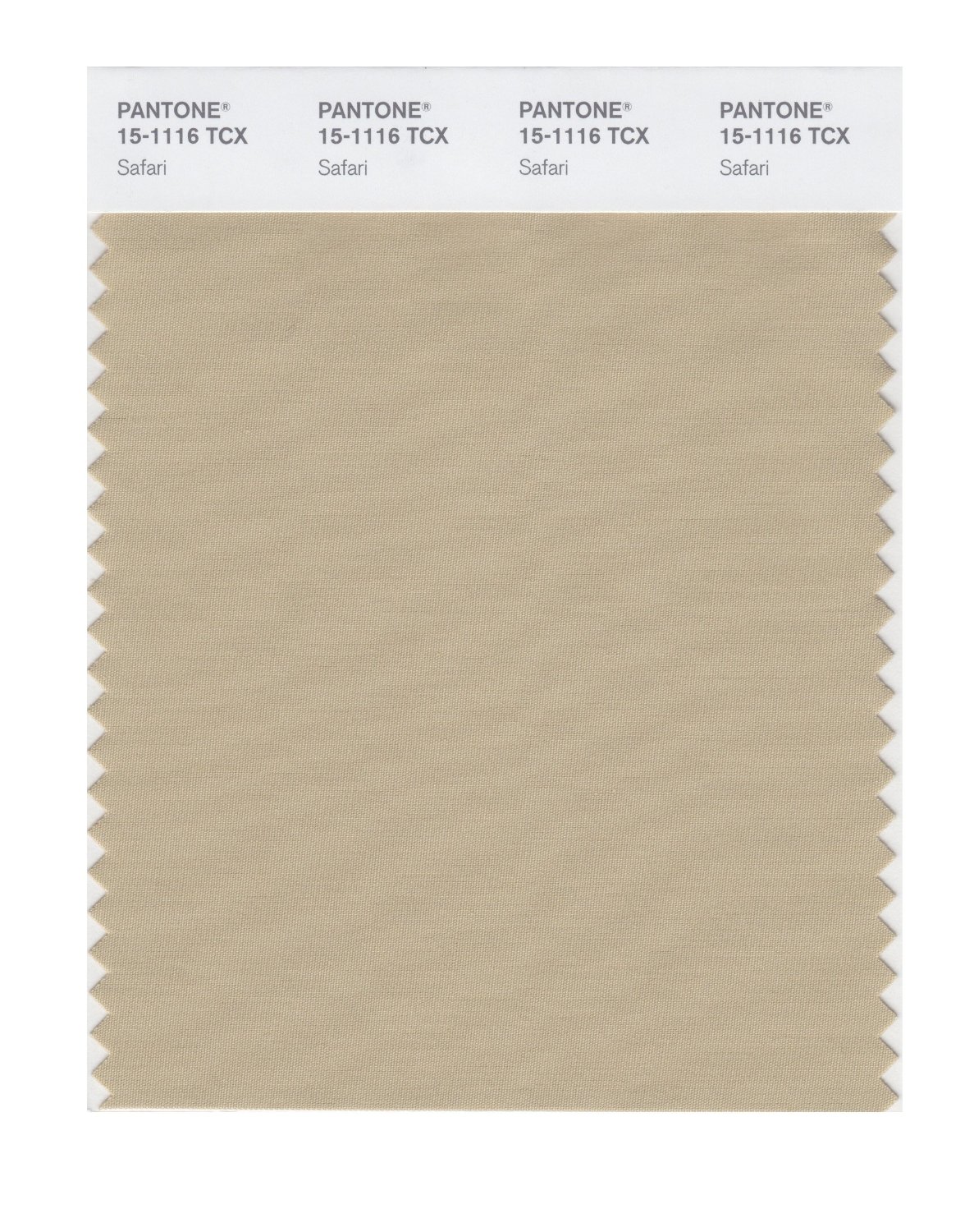 Pantone Cotton Swatch 15-1116 Safari