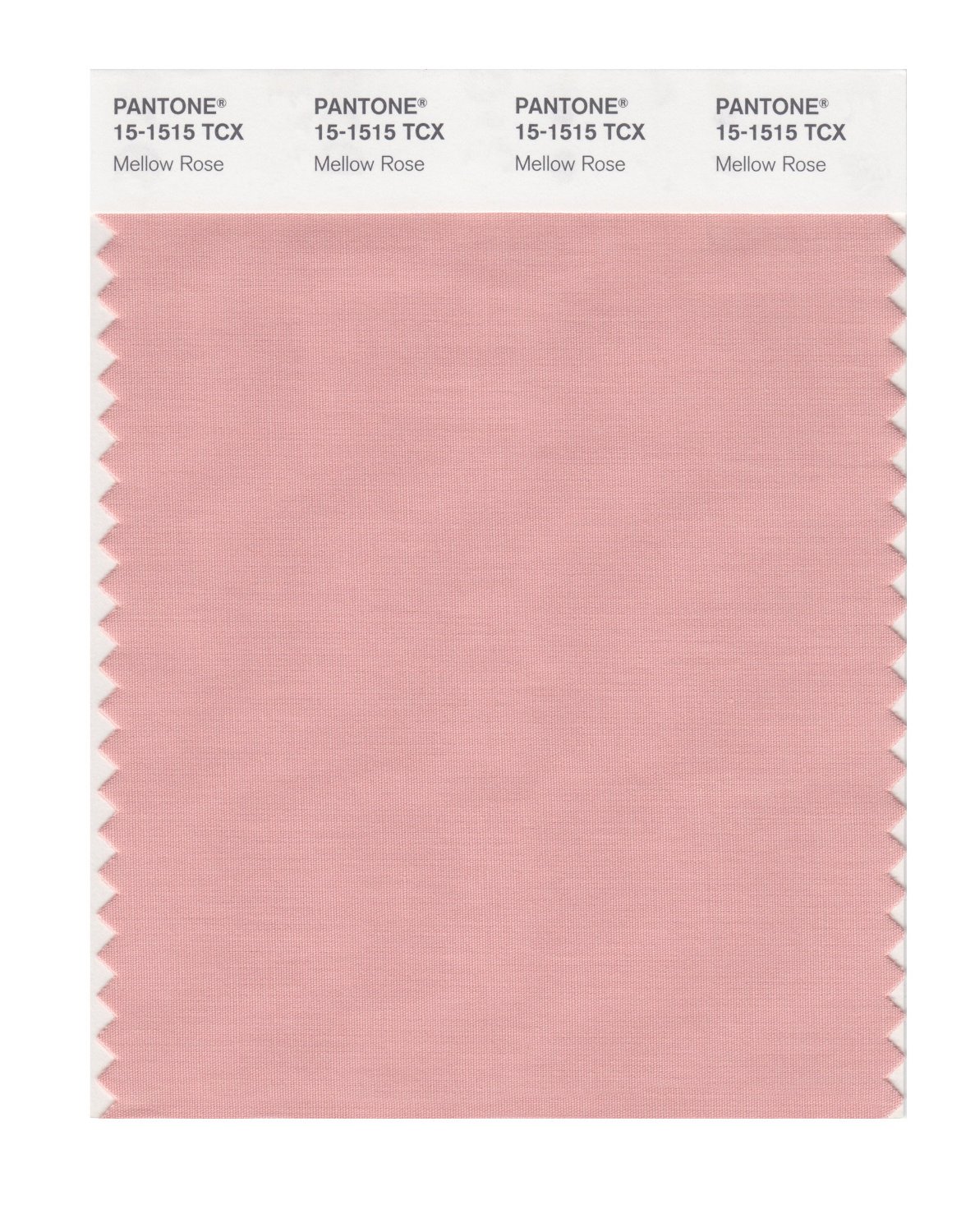 Pantone Cotton Swatch 15-1515 Mellow Rose