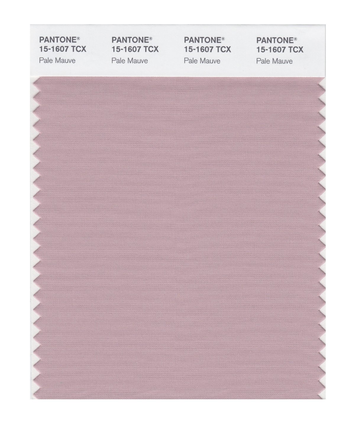 Pantone Cotton Swatch 15-1607 Pale Mauve