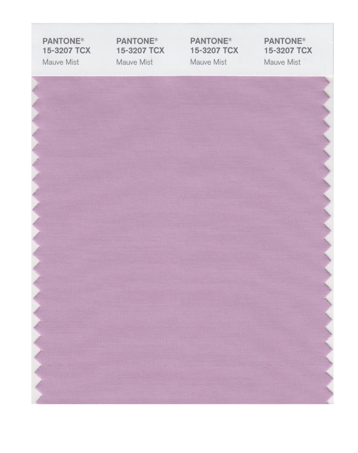 Pantone Cotton Swatch 15-3207 Mauve Mist