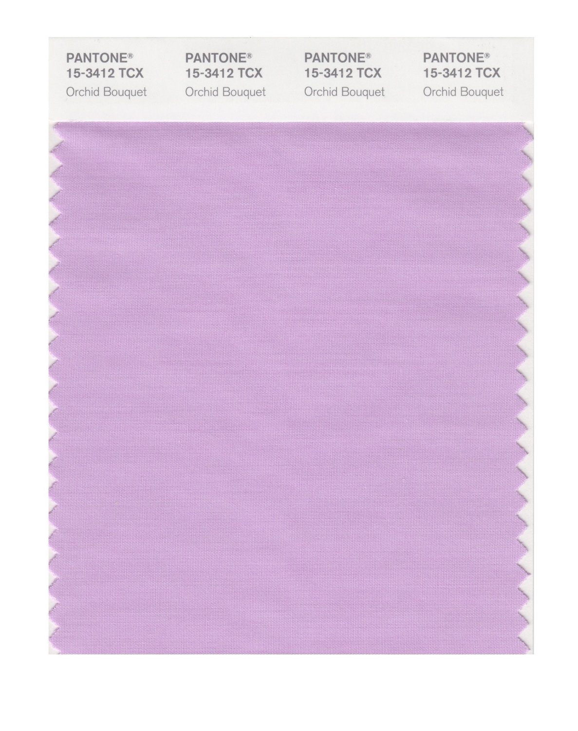 Pantone Cotton Swatch 15-3412 Orchid Bouquet