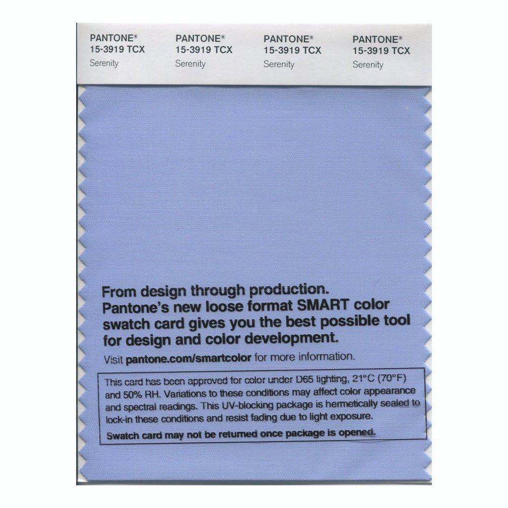 Pantone Cotton Swatch 15-3919 Serenity