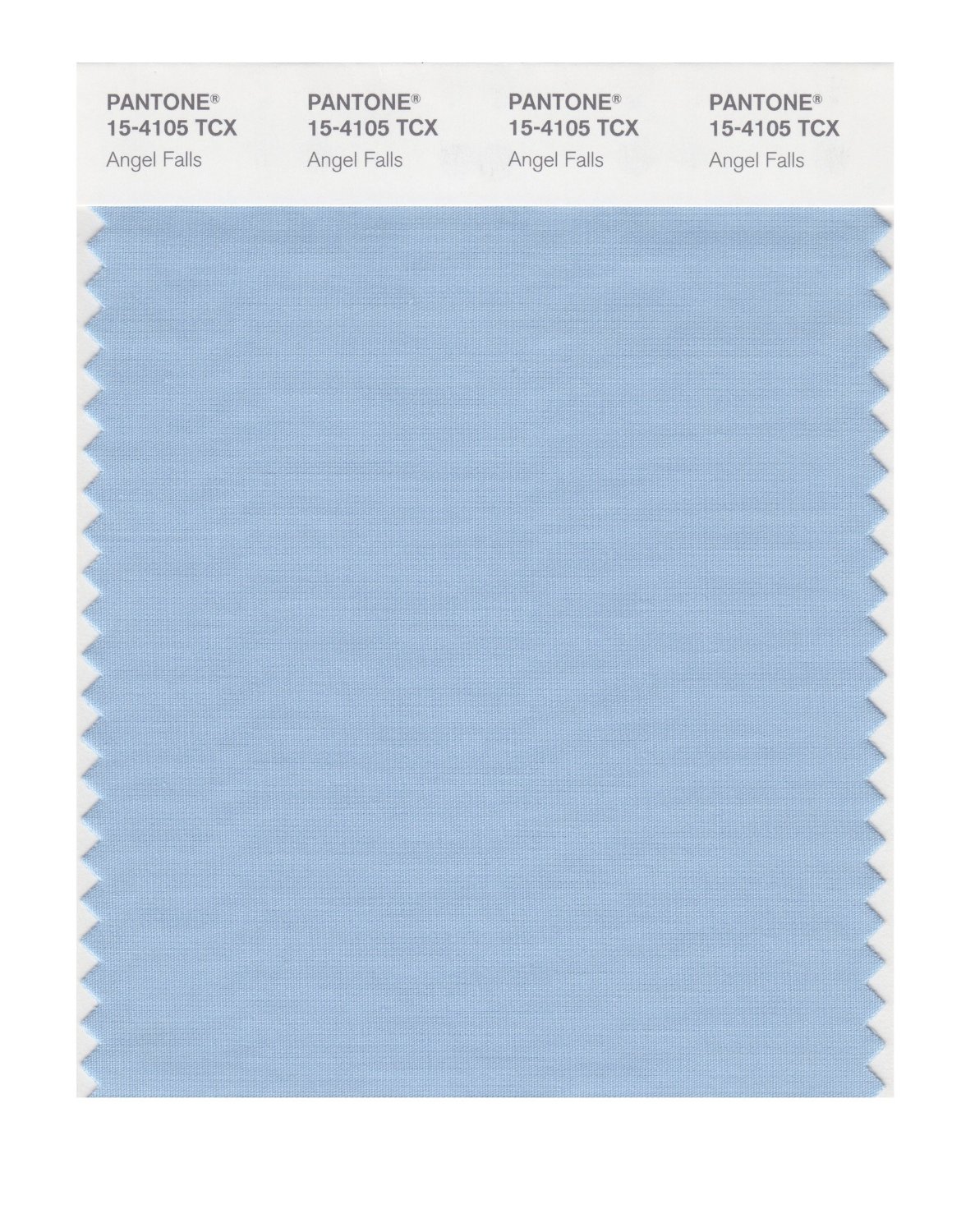 Pantone Cotton Swatch 15-4105 Angel Falls