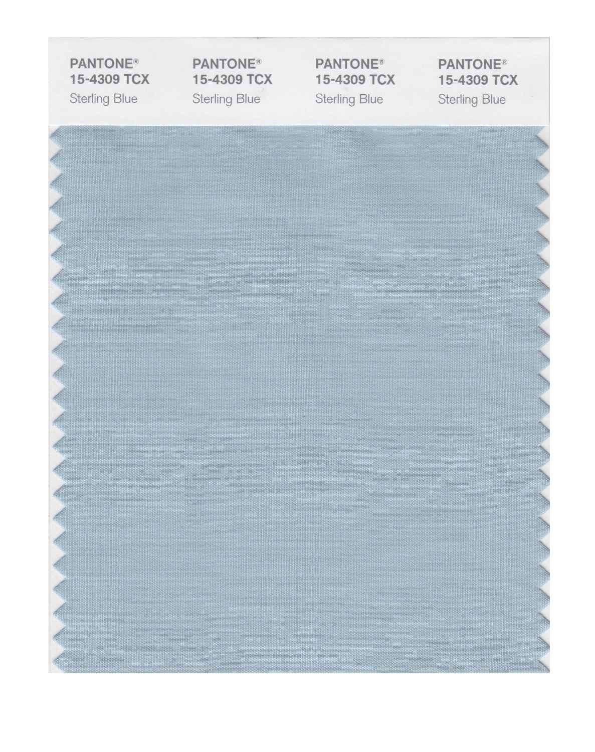 Pantone Cotton Swatch 15-4309 Sterling Blue