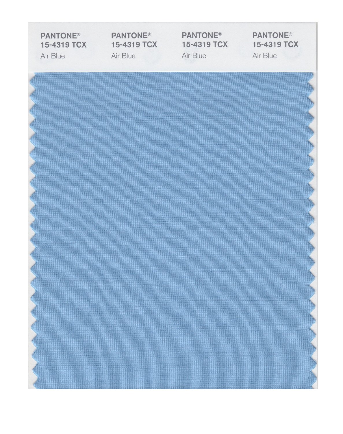 Pantone Cotton Swatch 15-4319 Air Blue