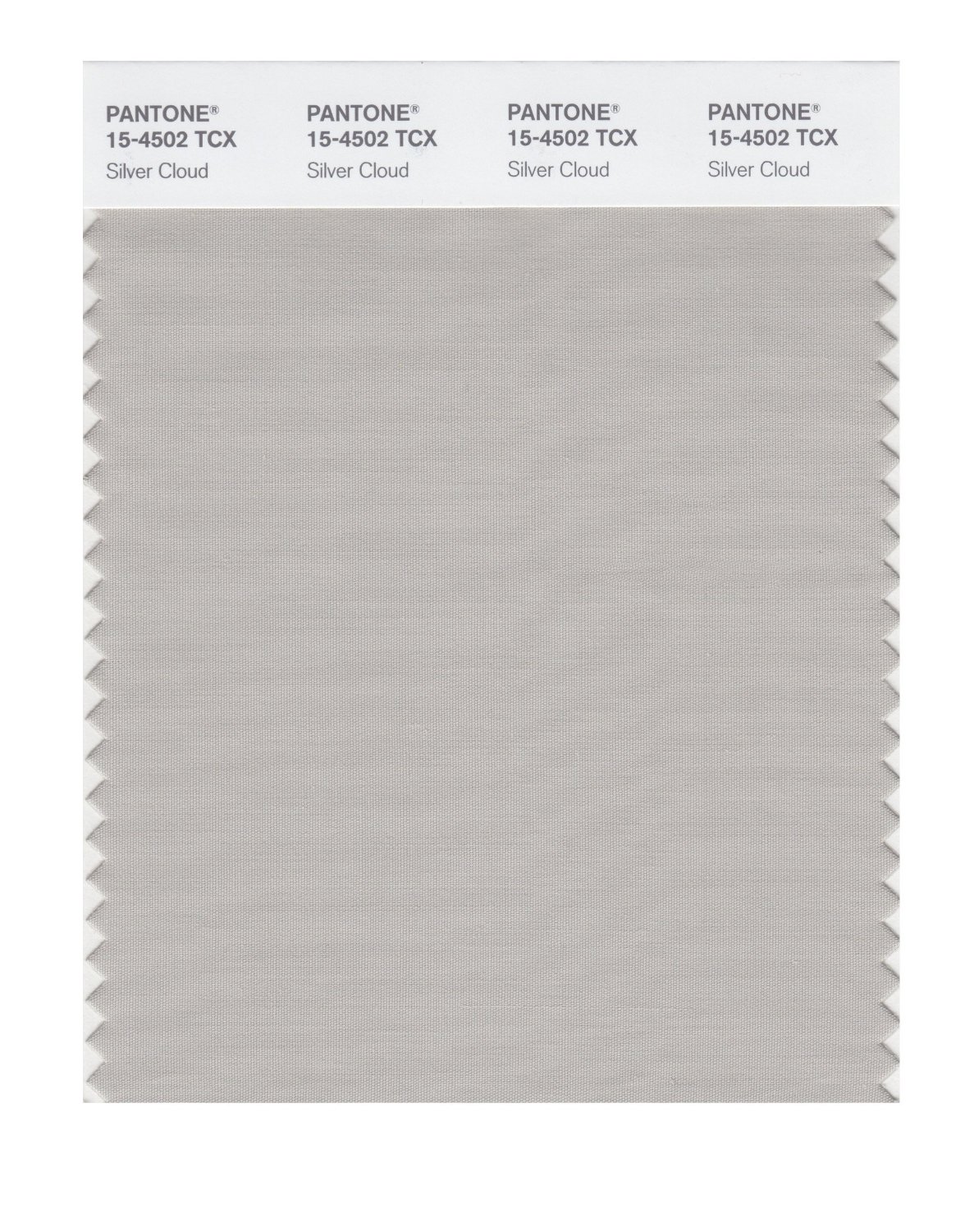 Pantone Cotton Swatch 15-4502 Silver Cloud