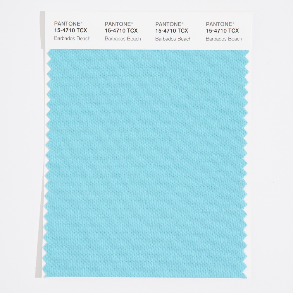 Pantone Cotton Swatch 15-4710 Barbados Beach