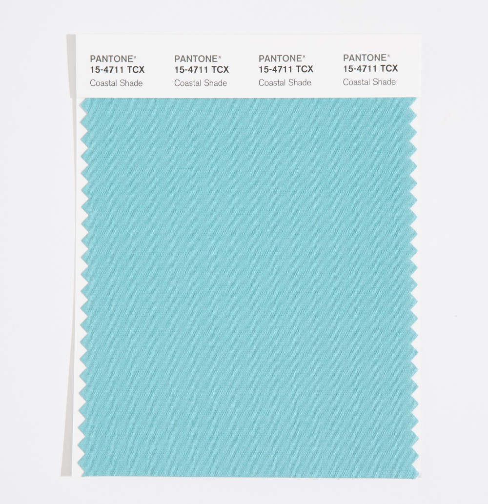 Pantone Cotton Swatch 15-4711 Coastal Shade